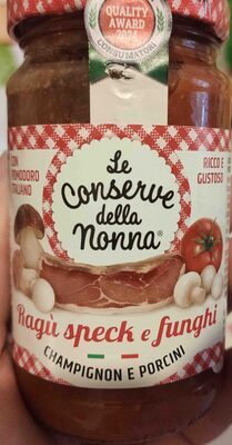CONSERVE DELLA NONNA SPECK MUSHROOMS RAGOUT 190 G