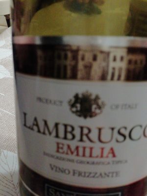 *BISER VINO LAMBRUSCO ROSSO SANT'ORSOLA EMILIA 0.75L ZP POLUSUHO -6/1-