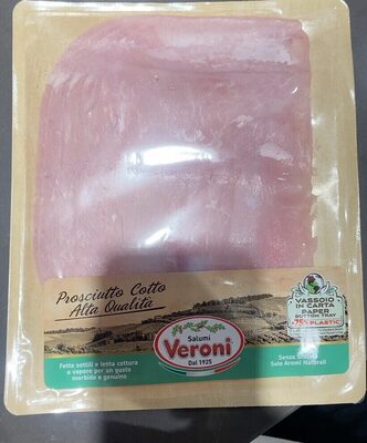 PROSCIUTTO COTTO 110 G ALTA QUALITA A FETTE