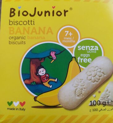 KEKS BIOJUNIOR BANANA 8+ 100 g