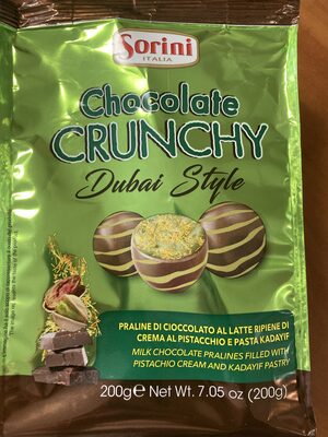 PRALINE DUBAICH CRUNCHY 200G SORINI