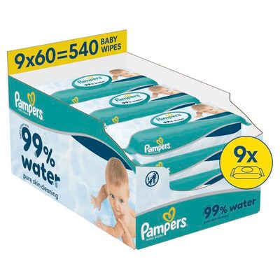 Pampers vlaž. maram. Aqua 9x60 kom. OS