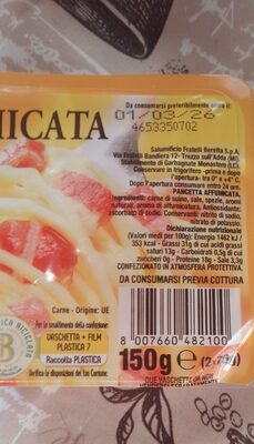 PANCETA KOCKICE 150 G BERETTA