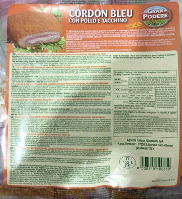 PANIRANI PILECI/PURECI CORDON BLEU SMRZNUTI 960 G AIA