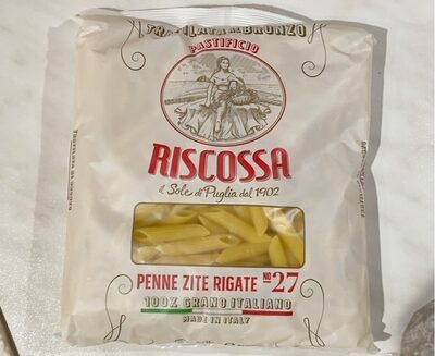 TJESTENINA PENNE RIGATE, AL BRONZO 500 G, RISCOSSA