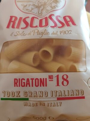 TJESTENINA RIGATONI 500 G, AL BRONZO, RISCOSSA