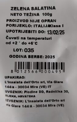 SALATA ZELENA 100 G