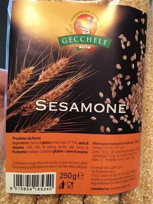 SLANO PECIVO SPIRALA SESAMONE GECCHELE 250G