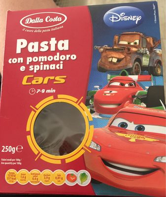 TJESTENINA CARS RAJCICA/SPINAT 250 G DISNEY