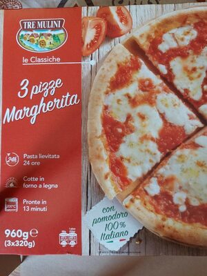 PIZZA MARGHERITA 3kom 960g