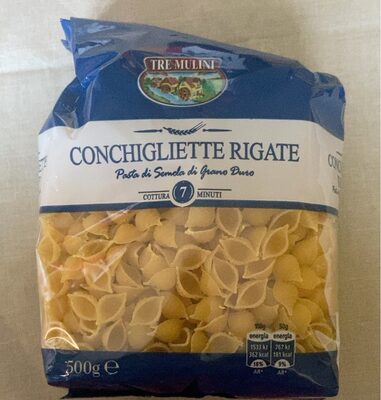 TJE.CONCHIGLIETTE RIGATE JUHA 500g