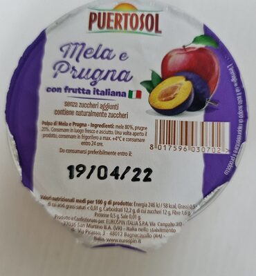 VOĆNA KAŠA JABUKA I ŠLJIVA 100g