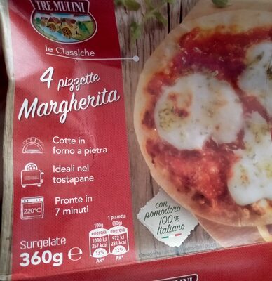 MINI PIZZE MARGHERITA 4kom 360g