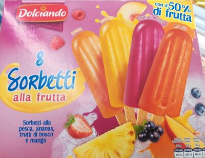 SORBETTI VOĆNI MIX 8KOM 560g