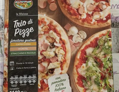 .PIZZA TRIO CAPR/WURST/STRACC 1140g