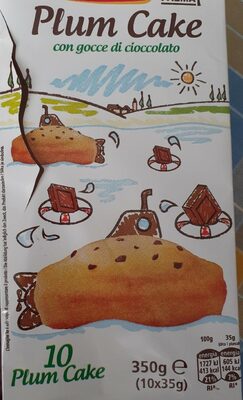 BISKVIT PLUM CAKE S ČOK.10 kom 350g