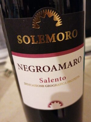 VINO NEGROMARO SOLEMORO IGP 750ml
