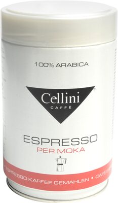 KAVA ESPPRESSO MOKA PREMIUM 250 G CELLINI
