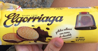 ELGORRIAGA CHOCOLATE,SENDVIC KEKS 180g SA PUNJ.UKUSOM COKOLADE