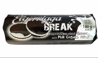 ELGORRIAGA BREAK KAKAO SENDVIC KEKS SA MLECNIM PUNJENJEM 180GR