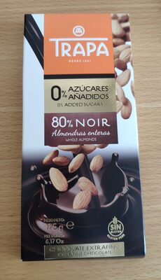 ČOKOLADA TRAPA 80% INTES BADEM 175G