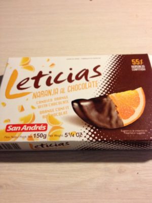 BOMBONIJERA NARANCA I COKOLADA LETICIJA 150 G SAN ANDRES