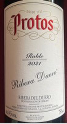 RIBERA DEL DUERO ROBLE 0.75L BODEGAS PROTOS