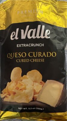 CIPS PREMIUM QUESO CURADO 150 G EL VALLE