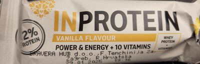 PROTEINSKA PLOČICA VANILIJA 40 g INPROTEIN