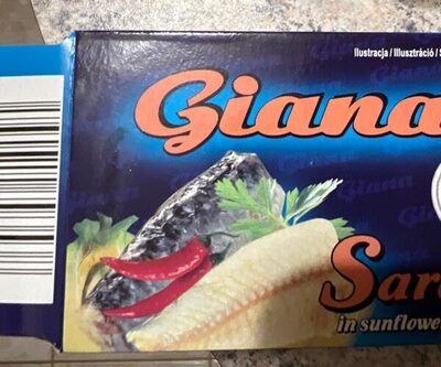 SARDINA CHILI GIANA 125g BILJNO ULJE - ocijeđ.mase 90g