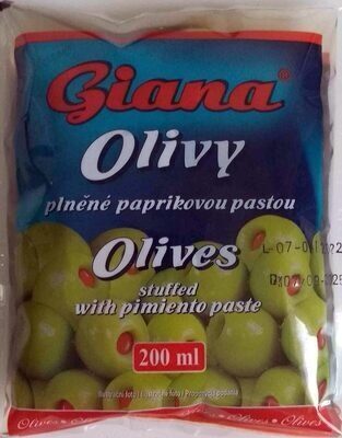 MASLINE ZELENE 195g GIANA PUNJ.PAPR. - ocijeđ mase 80g