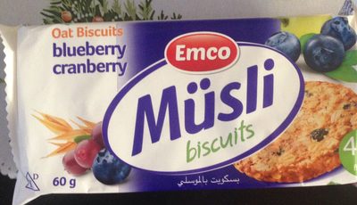 M�sli keksi borovnica i brusnica 60 g