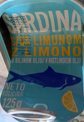 SARDINE BILJNO ULJE LIMUN 125G TM
