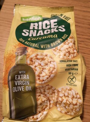Rice snacks BF 50g Curcuma Kozmetik