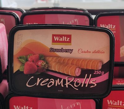 WALTZ CREAM ROLLS JAGODA 250G