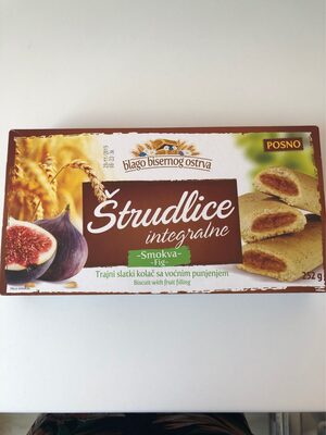 STRUDLICE INTEGRALNE SMOKVA 252g