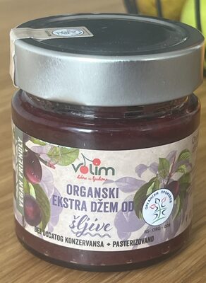 DŽEM EXT ORG 100% ŠLJIVA 250G VOLIM