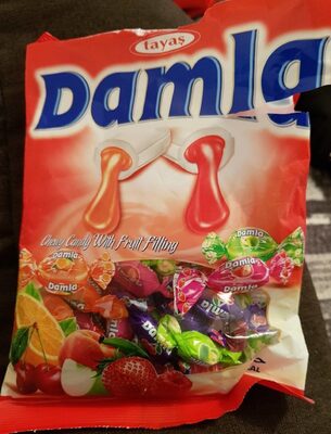 Tayas Damla Candy 200gr Soft Candy Fruit Filling Assorted Ba