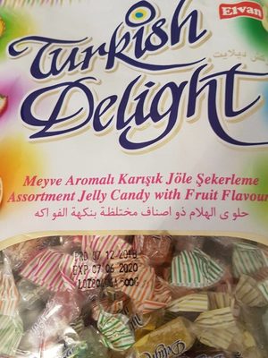 BOMBONE GUMENE TURKISH DELIGHT ELVAN 500G
