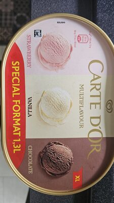 SLADOLED CARTE D'OR JAGODA VANILA ČOKOLADA 1.3L