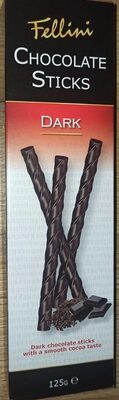 Fellini čokoladni prutići tamni 125 g