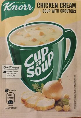 KNORR CHICKEN CREAM CUP SOUP 16G
