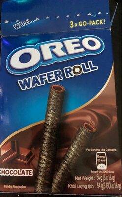 OREO ciastka 3 x 18g Chocolate Wafer Roll Chocolate Flavor