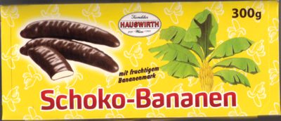 BANANE ČOKOLADNE 300G HAUSWIRTH